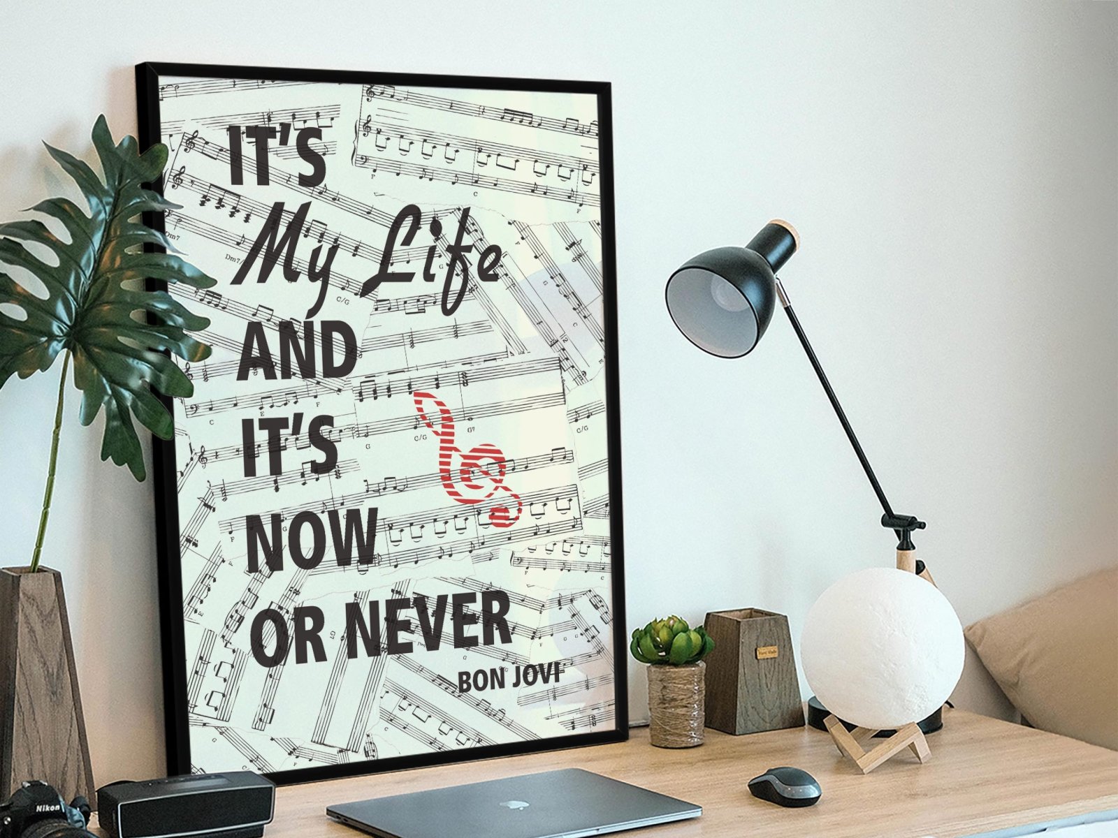 Song Lyrics on Canvas